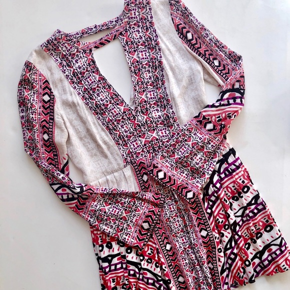 Free People Dresses & Skirts - Free People Long Sleeve V Neck Dress Tunic